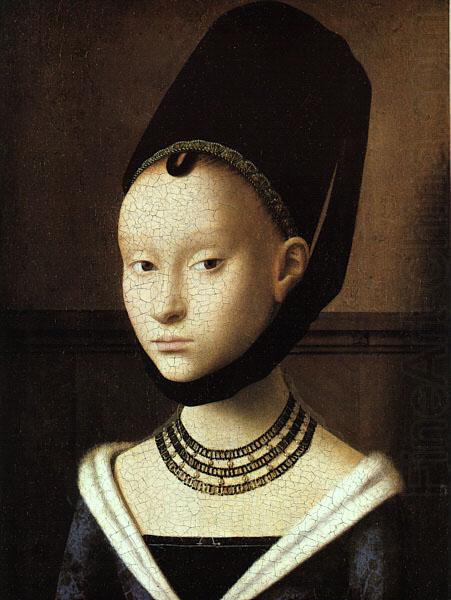 Petrus Christus Portrait of a Young Woman oil painting picture